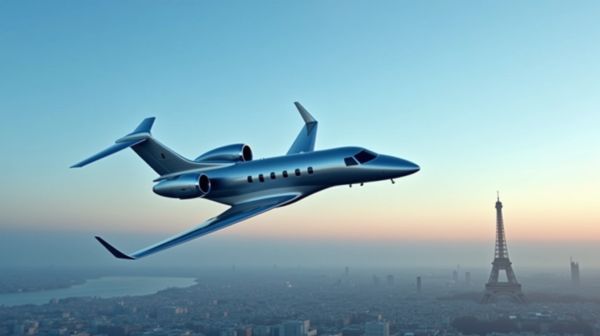 Charter a private jet from London to Paris for luxury travel